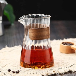[TC007] Better Koffee Decanter with Wooden Sleeve Niagra Style Clear 75ML