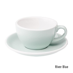 [C088-35BBL	Egg] 200ml Cappuccino Cup (River Blue)