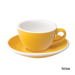 [C088-60BYE	Egg] 150ml Flat White Cup (Yellow)