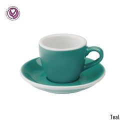 [C088-49BTE	Egg] 80ml Espresso Cup (Teal)