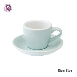 [C088-53BBL	Egg] 80ml Espresso Cup (River Blue)